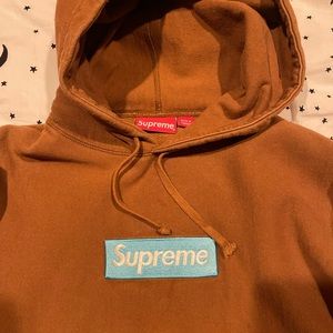Supreme Rust Sweatshirt Hoodie Box Logo